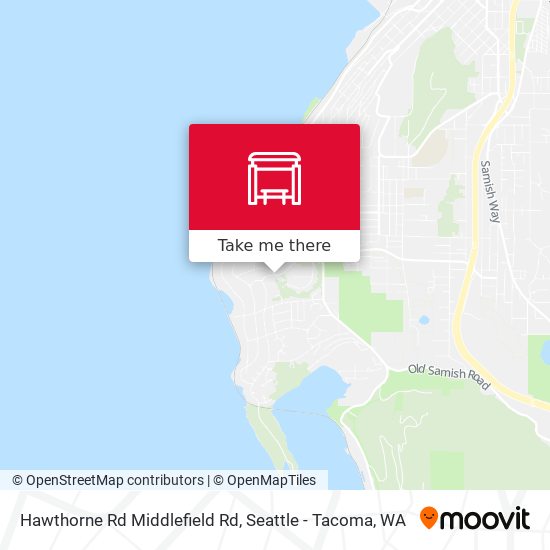 Mapa de Hawthorne Rd Middlefield Rd