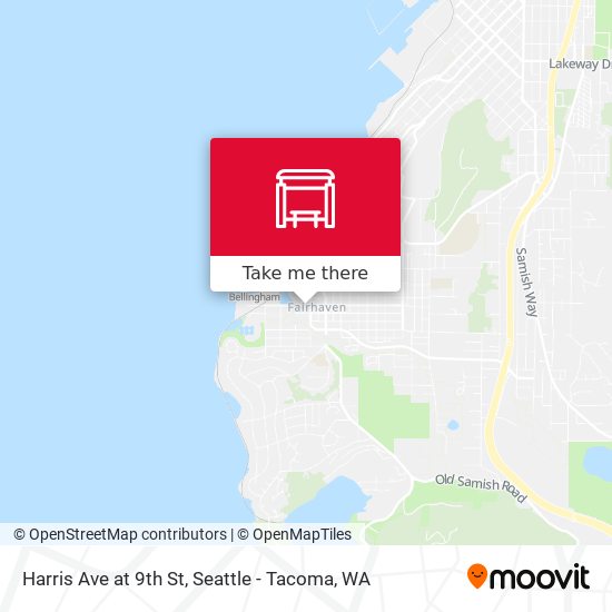 Harris Ave at 9th St map