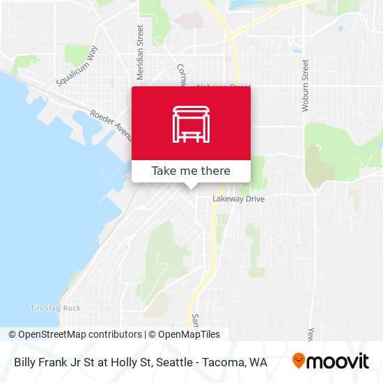 Billy Frank Jr St at Holly St map