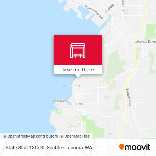 State St at 13th St map