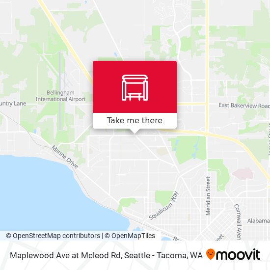 Maplewood Ave at Mcleod Rd map