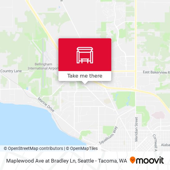 Mapa de Maplewood Ave at Bradley Ln