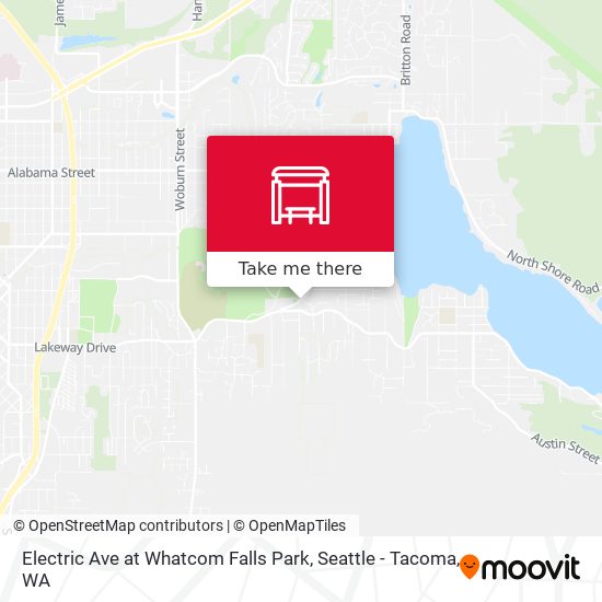 Electric Ave at Whatcom Falls Park map