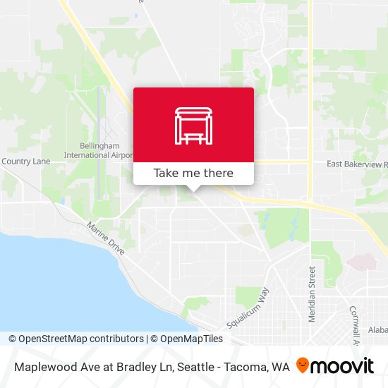 Mapa de Maplewood Ave at Bradley Ln