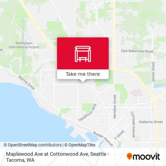 Mapa de Maplewood Ave at Cottonwood Ave