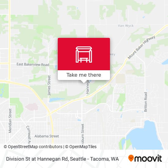 Mapa de Division St at Hannegan Rd