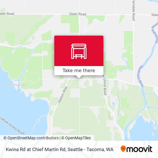 Kwina Rd at Chief Martin Rd map