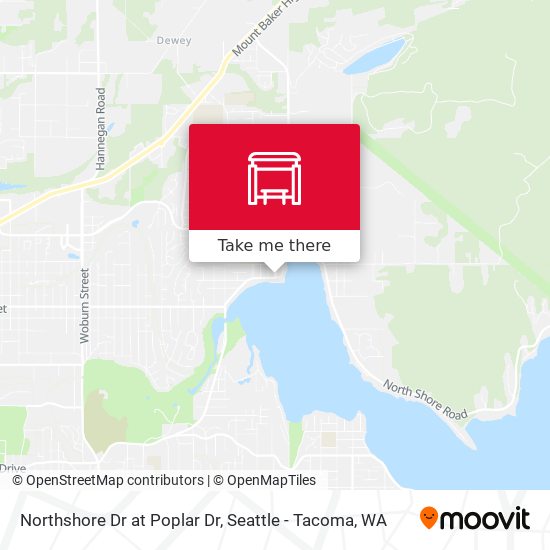 Northshore Dr at Poplar Dr map