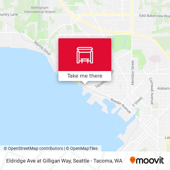 Mapa de Eldridge Ave at Gilligan Way