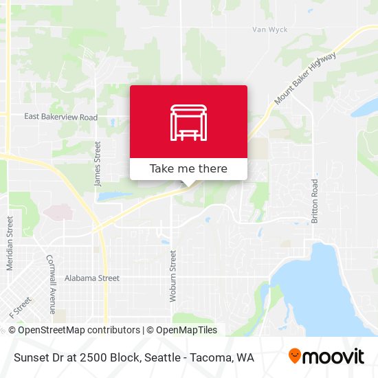 Mapa de Sunset Dr at 2500 Block