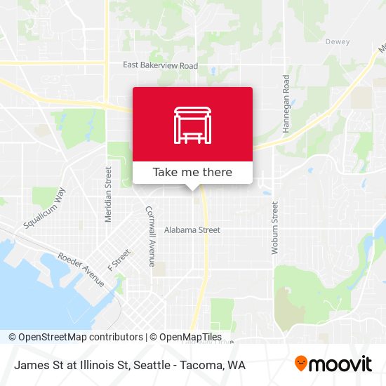 James St at Illinois St map