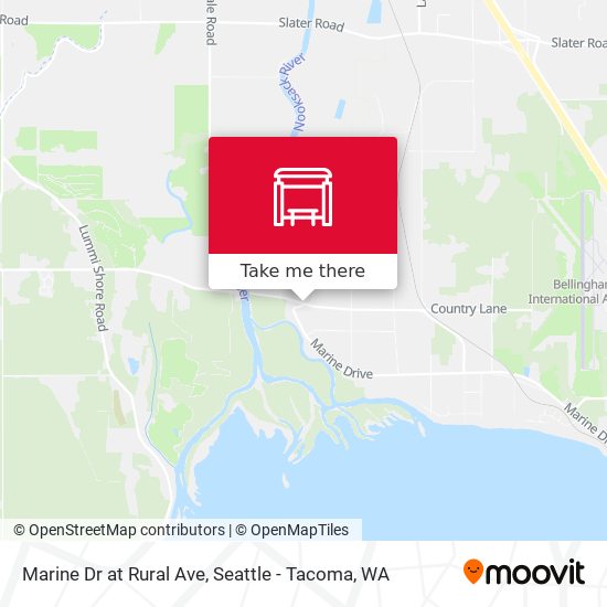 Marine Dr at Rural Ave map