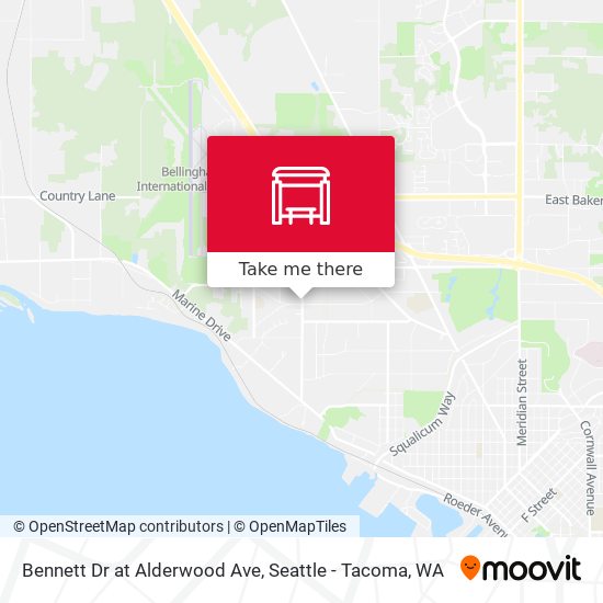 Bennett Dr at Alderwood Ave map