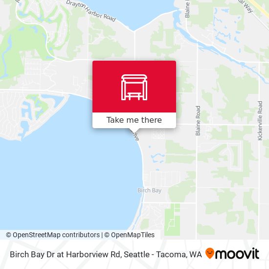 Birch Bay Dr at Harborview Rd map