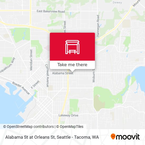 Alabama St at Orleans St map