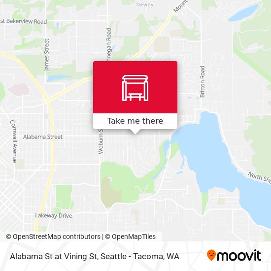 Alabama St at Vining St map
