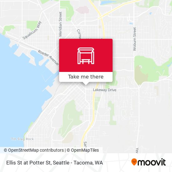 Ellis St at Potter St map