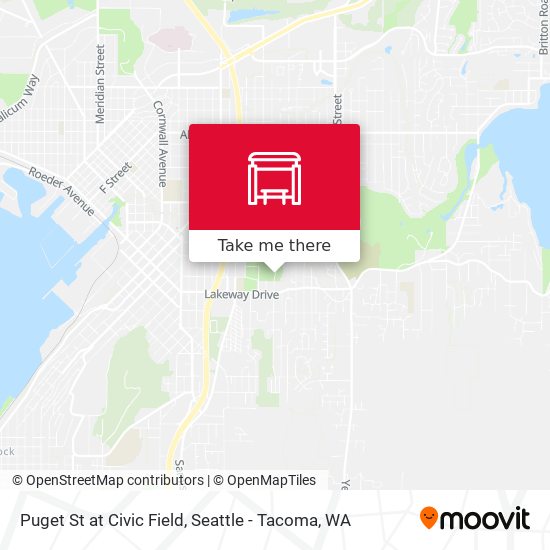 Puget St at Civic Field map