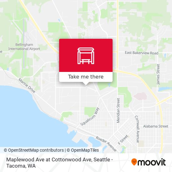 Mapa de Maplewood Ave at Cottonwood Ave