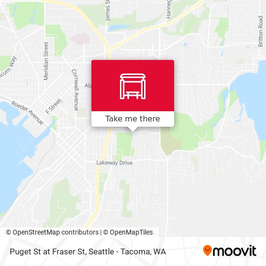 Mapa de Puget St at Fraser St