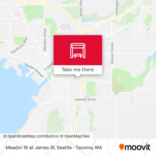 Mapa de Meador St at James St