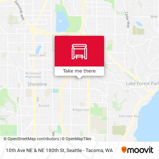 10th Ave NE & NE 180th St map