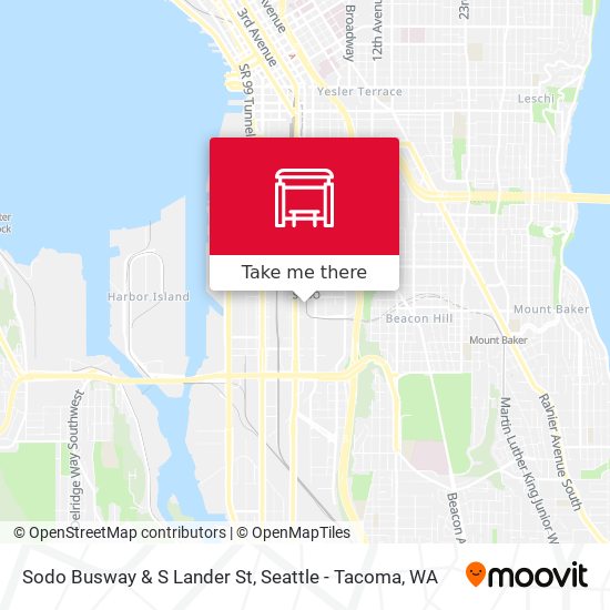 Sodo Busway & S Lander St map