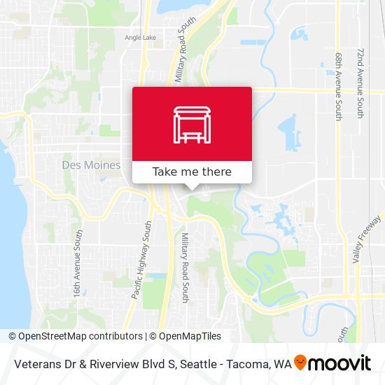 Veterans Dr & Riverview Blvd S map