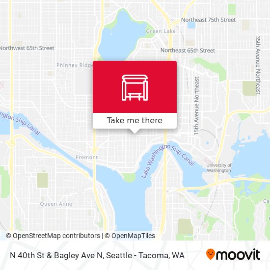 Mapa de N 40th St & Bagley Ave N