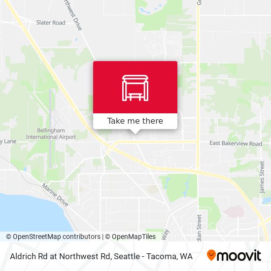 Aldrich Rd at Northwest Rd map