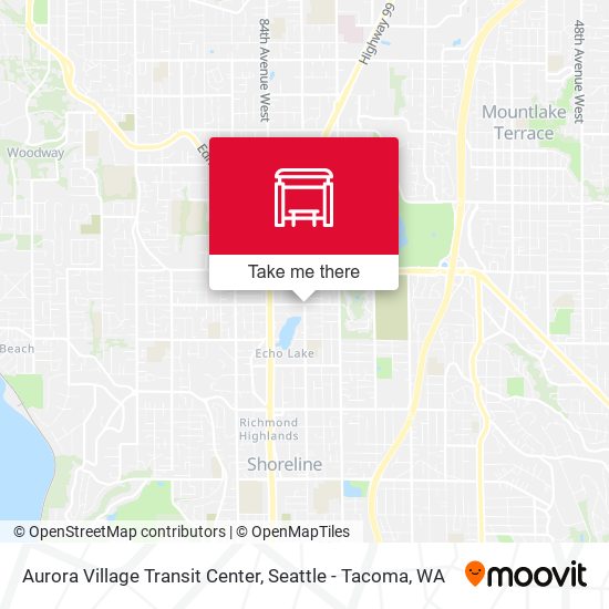 Aurora Village Transit Center map