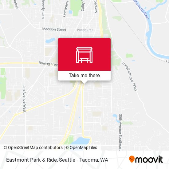 Eastmont Park & Ride map