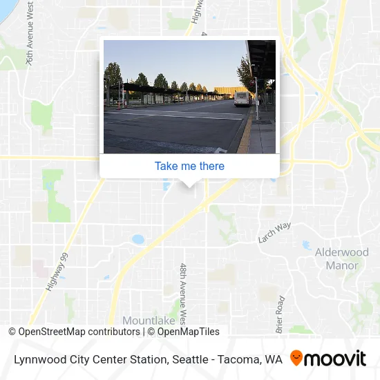 Lynnwood City Center Station map