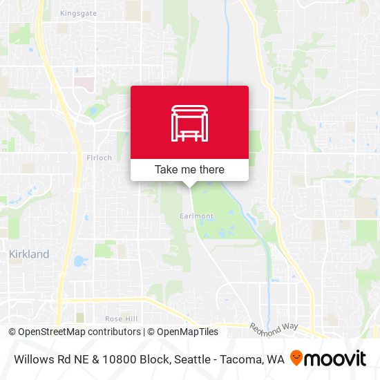 Mapa de Willows Rd NE & 10800 Block