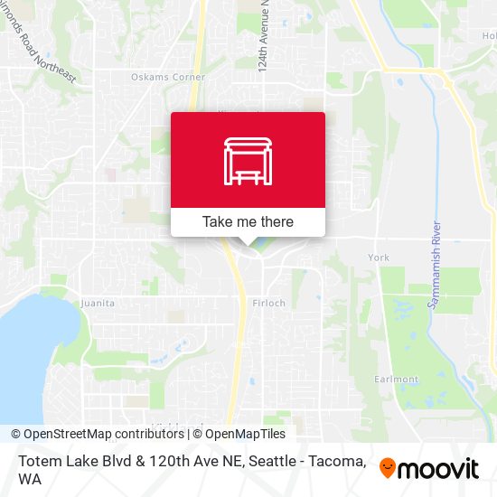 Totem Lake Blvd & 120th Ave NE map