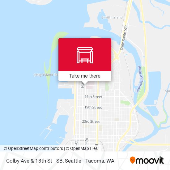 Mapa de Colby Ave & 13th St - SB