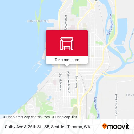 Colby Ave & 26th St - SB map
