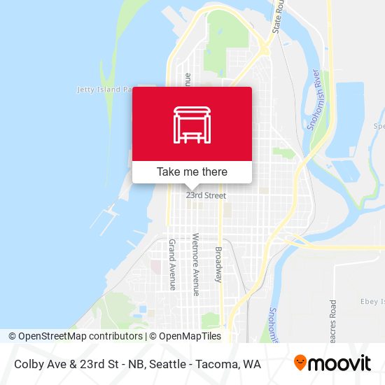 Colby Ave & 23rd St - NB map