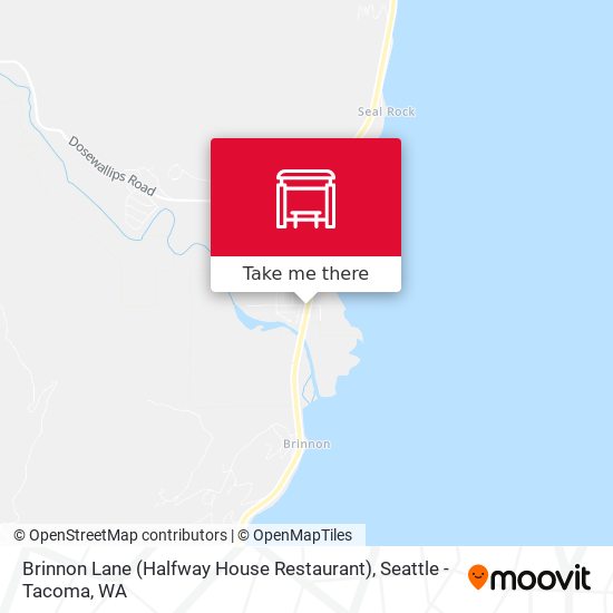 Brinnon Lane (Halfway House Restaurant) map