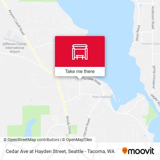 Cedar Ave at Hayden Street map