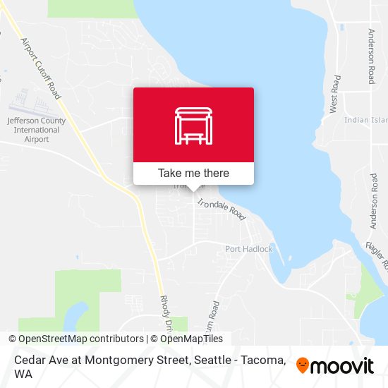 Cedar Ave at Montgomery Street map