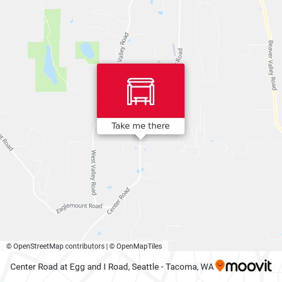 Center Road at Egg and I Road map