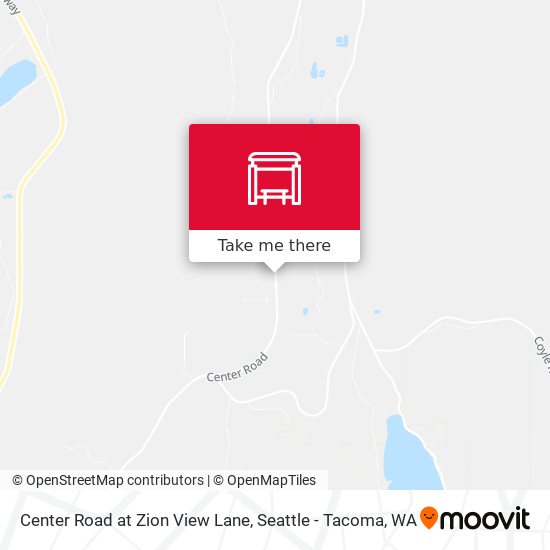 Center Road at Zion View Lane map