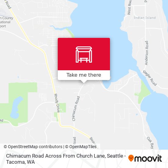 Chimacum Road Across From Church Lane map