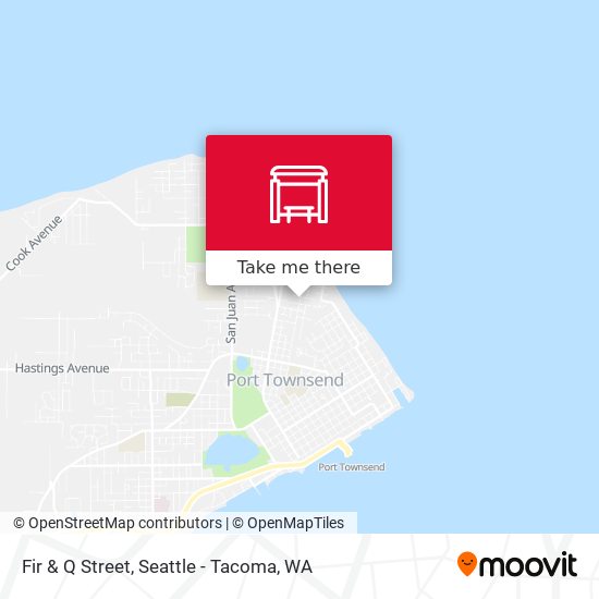 Fir & Q Street map