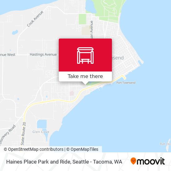 Haines Place Park and Ride map