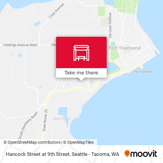 Hancock Street at 9th Street map