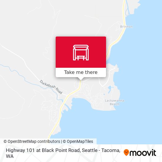 Highway 101 at Black Point Road map