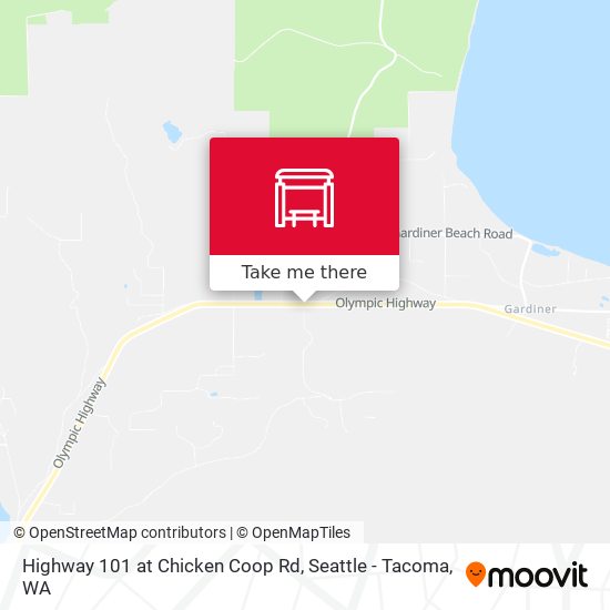 Highway 101 at Chicken Coop Rd map