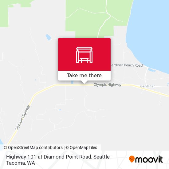 Highway 101 at Diamond Point Road map